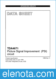 Philips TDA4671 datasheet
