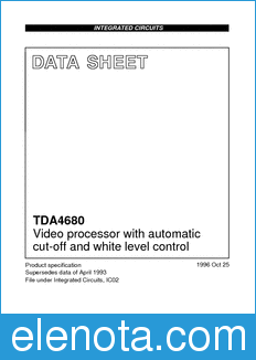 Philips TDA4680 datasheet