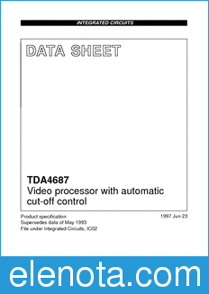 Philips TDA4687 datasheet