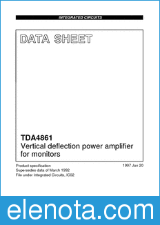 Philips TDA4861 datasheet