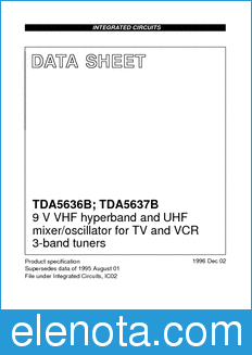 Philips TDA5636B datasheet