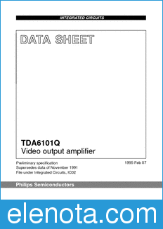 Philips TDA6101Q datasheet