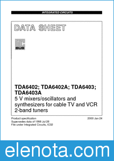 Philips TDA6402 datasheet