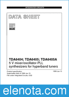 Philips TDA6404 datasheet