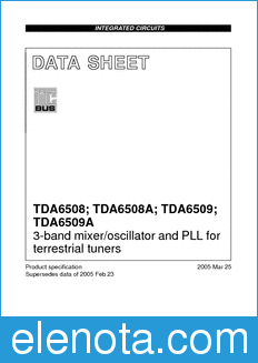 Philips TDA6508 datasheet