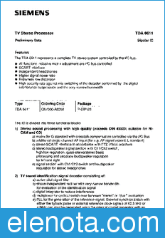 Infineon TDA6611 datasheet