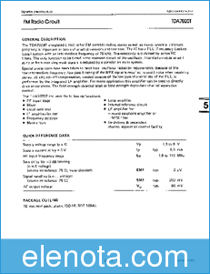 Signetics Linear Products TDA7020T datasheet