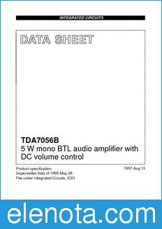 Philips TDA7056B datasheet