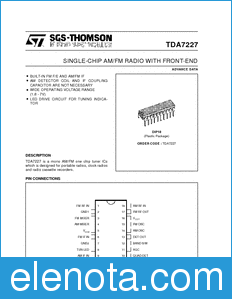 STMicroelectronics TDA7227 datasheet