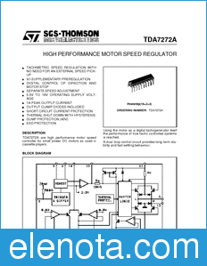 STMicroelectronics TDA7272A datasheet