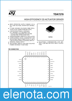 STMicroelectronics TDA7278 datasheet