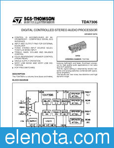 STMicroelectronics TDA7306 datasheet
