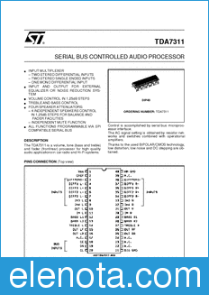 STMicroelectronics TDA7311 datasheet