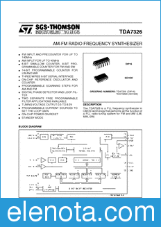 STMicroelectronics TDA7326 datasheet