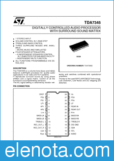 STMicroelectronics TDA7345D datasheet