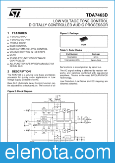 STMicroelectronics TDA7463 datasheet