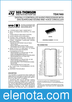 STMicroelectronics TDA7465 datasheet