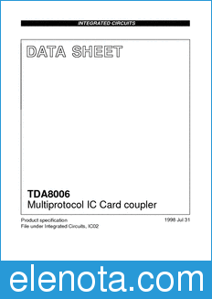 Philips TDA8006 datasheet