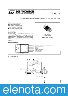 STMicroelectronics TDA8170 datasheet