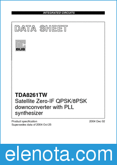 Philips TDA8261TW datasheet