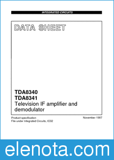 Philips TDA8340 datasheet