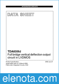 Philips TDA8359J datasheet