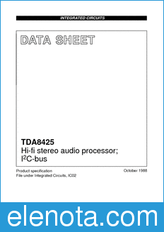 Philips TDA8425 datasheet