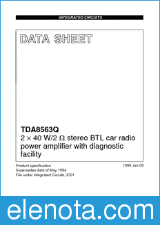 Philips TDA8563Q datasheet