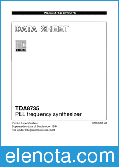 Philips TDA8735 datasheet