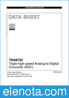 Philips TDA8752 datasheet