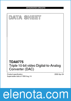 Philips TDA8775 datasheet
