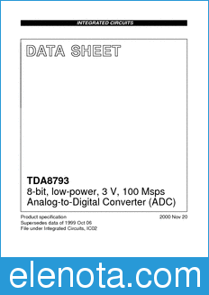 Philips TDA8793 datasheet