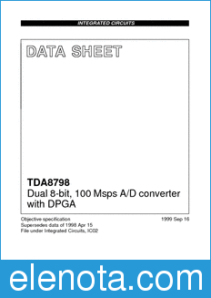 Philips TDA8798 datasheet