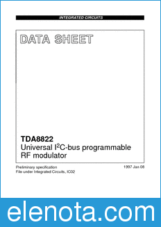 Philips TDA8822 datasheet