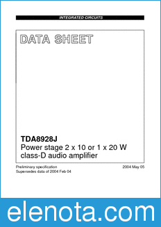 Philips TDA8928J datasheet