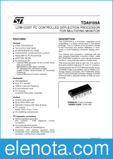 STMicroelectronics TDA9109A datasheet