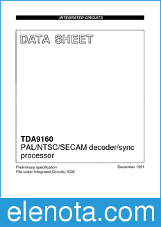 Philips TDA9160 datasheet