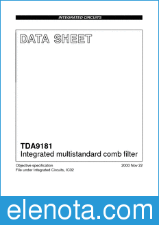 Philips TDA9181 datasheet