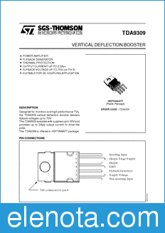 STMicroelectronics TDA9309 datasheet