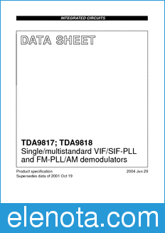Philips TDA9817 datasheet