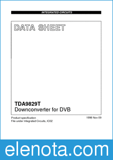 Philips TDA9829T datasheet