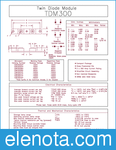 Microsemi TDM30014 datasheet