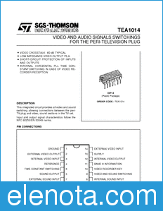 STMicroelectronics TEA1014 datasheet