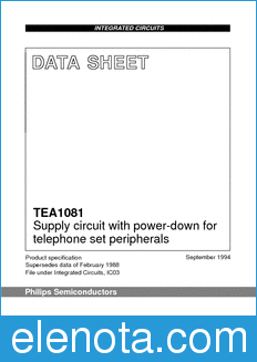 Philips TEA1081 datasheet