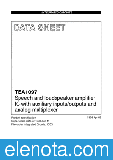 Philips TEA1097 datasheet