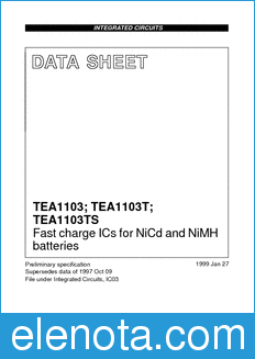 Philips TEA1103 datasheet