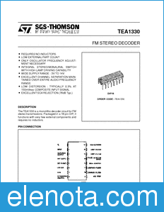 STMicroelectronics TEA1330 datasheet