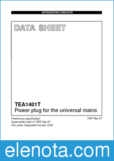 Philips TEA1401T datasheet