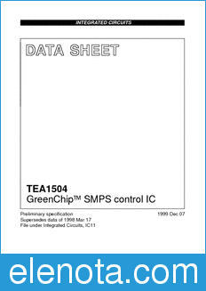 Philips TEA1504 datasheet