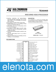 STMicroelectronics TEA5040S datasheet